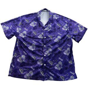 Colorado Rockies Mens Coca-Cola Hawaiian Shirt XL Purple Button Up Beach Classic